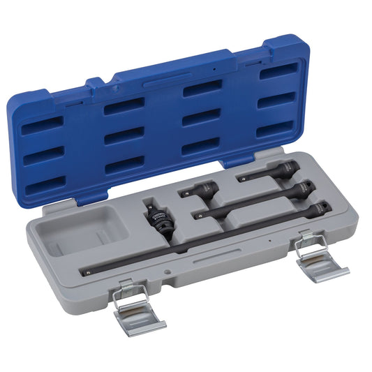 5-PC. Kit d'extension d'impact d'entraînement de 3/8" et de joint universel