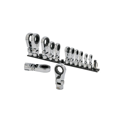 13pc Combo Flex Ratcheting Attachment Set – 12pt