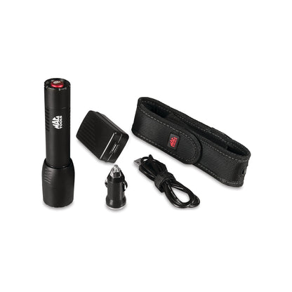 Lampe de poche à mise au point rechargeable de 600 lumens