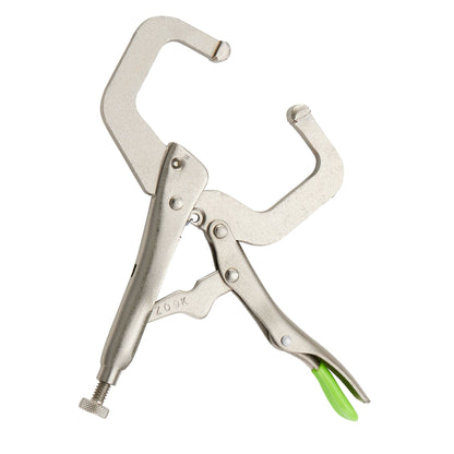 6" C-Clamp Trigger Release Locking Pliers - Green