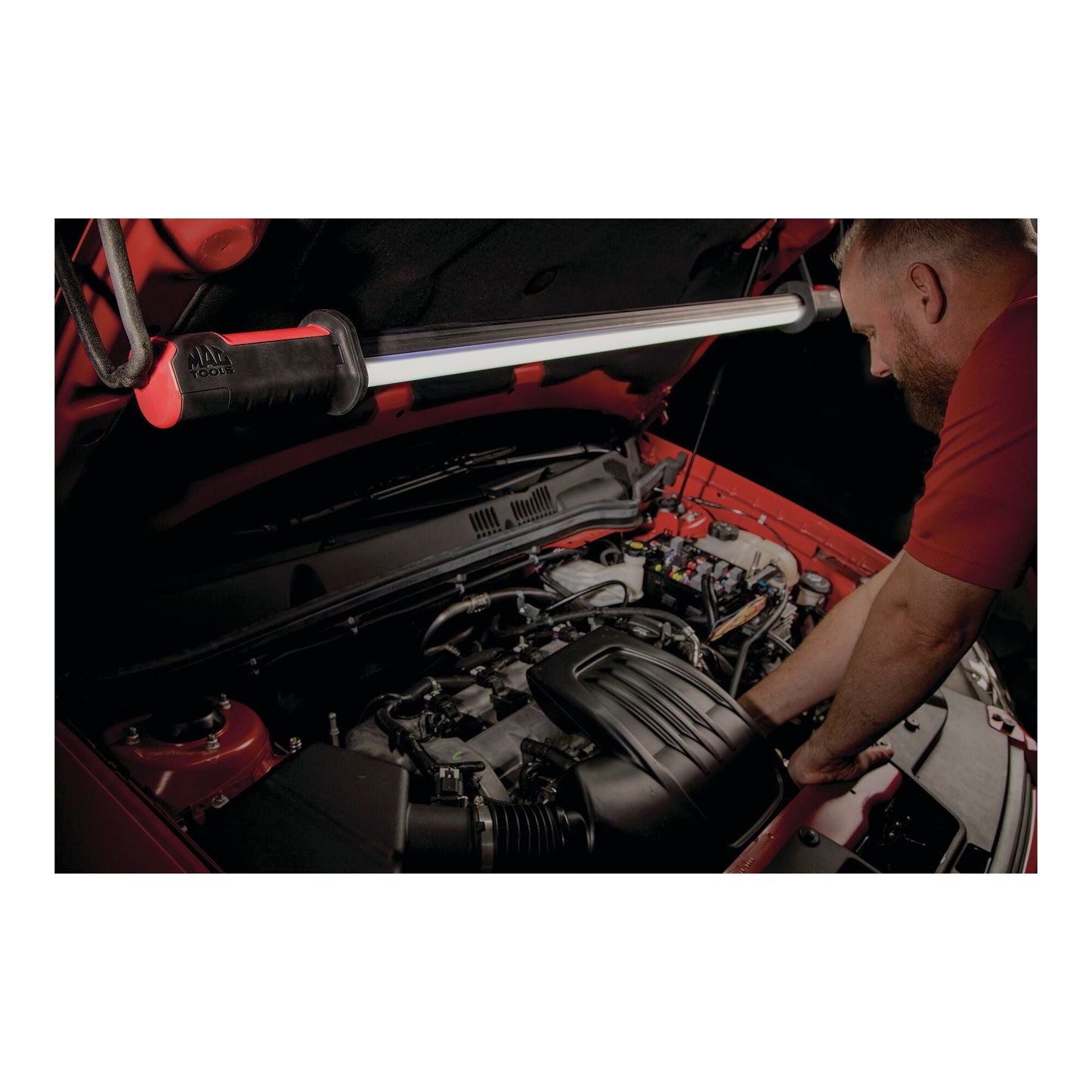 Lampe de travail rechargeable/filaire sous le capot de 2000 lumens