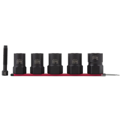 5-PC. 1/2" Drive R.B.R.T™ SAE Impact Foreign Object Removal (FOR) Extractor Socket Set