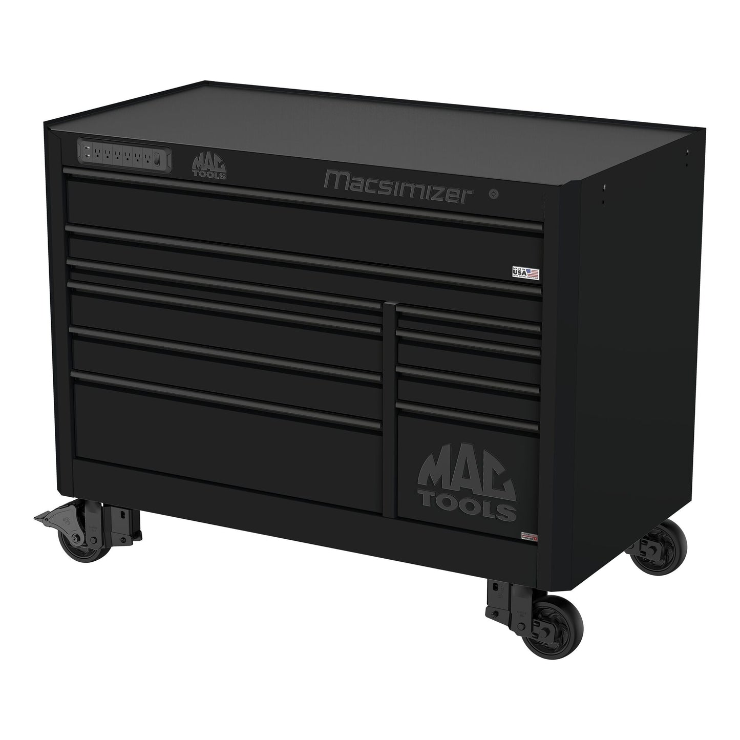Macsimizer® 10-Drawer Workstation - Flat Black
