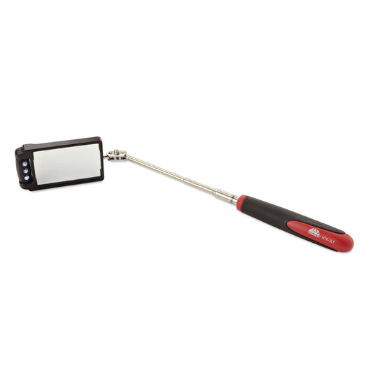 Miroir d'inspection télescopique éclairé par LED