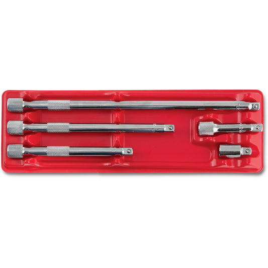 5-PC. Jeu d'extensions moletées à prise 3/8"