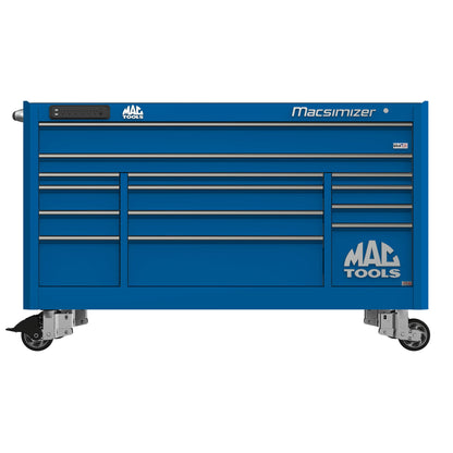 Macsimizer® Series 14-Drawer Workstation with PowerTech™ Drawer - Sapphire Blue