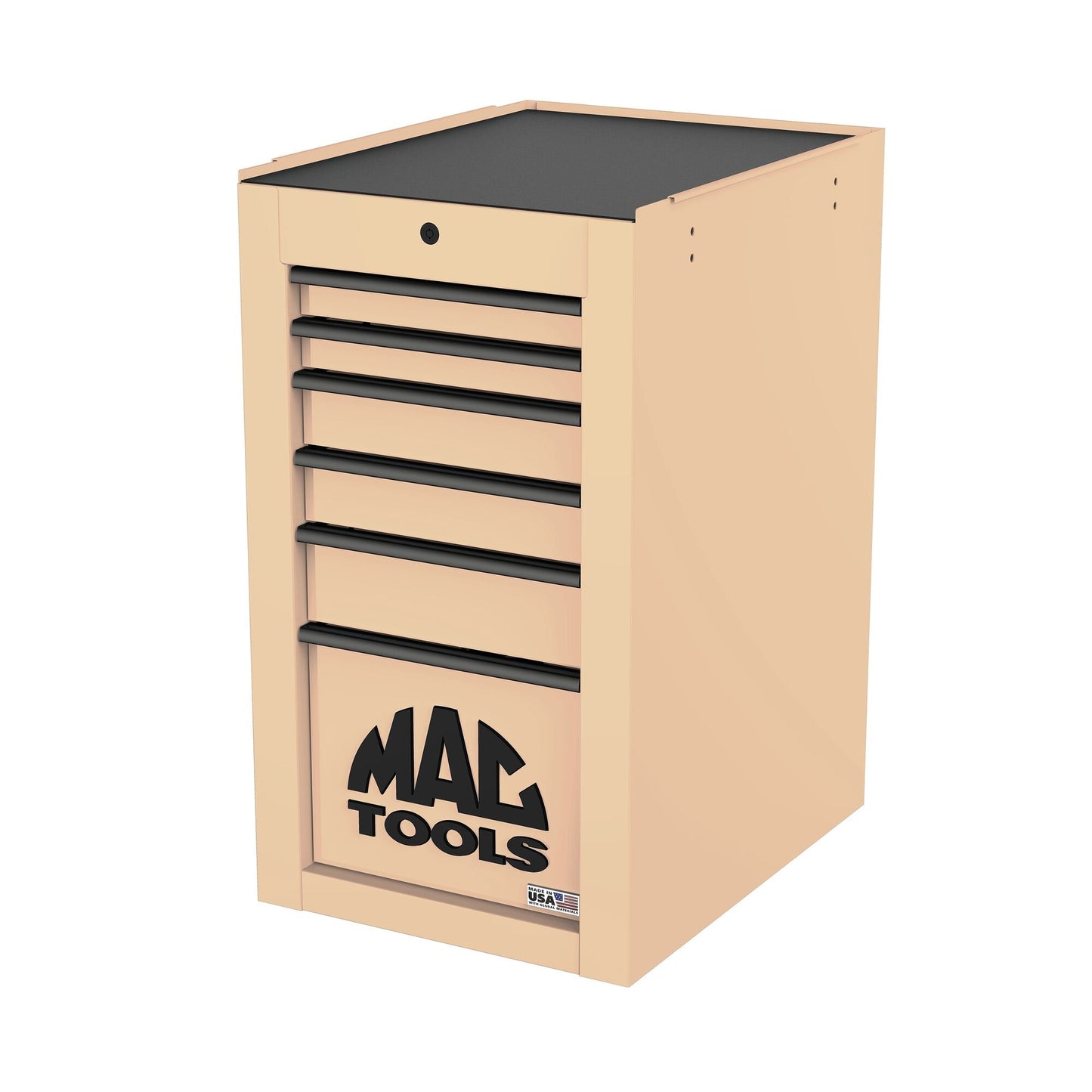 Tech™ Series 6-Drawer Side Cabinet with PowerTech™ Drawer - Desert Tan
