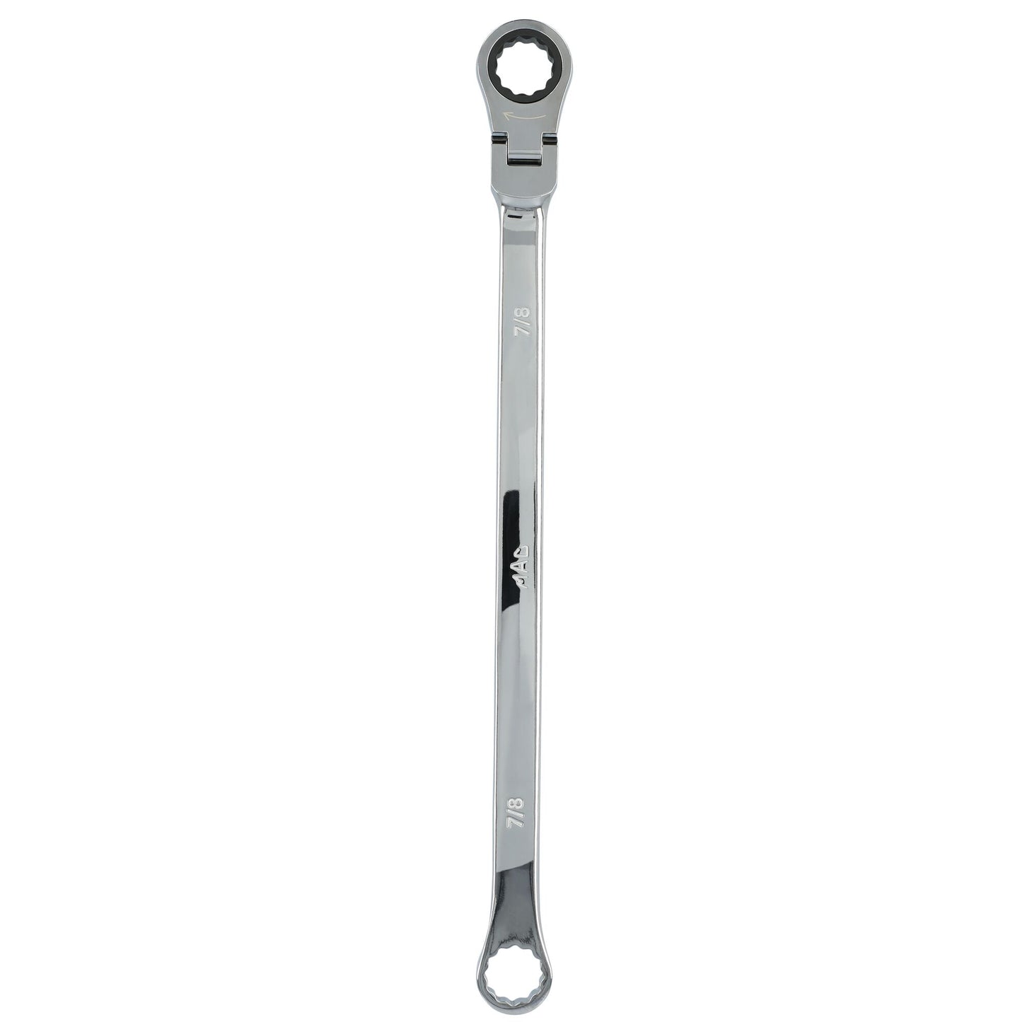 7/8" XL Double Box Flex Head Ratcheting Wrench - 12-PT.