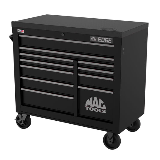Edge™ 11-Drawer Workstation - Flat Black/Gunmetal Trim