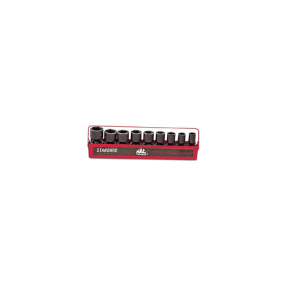 9-PC. 1/2" Drive SAE Impact Universal Socket Set - 6-PT.