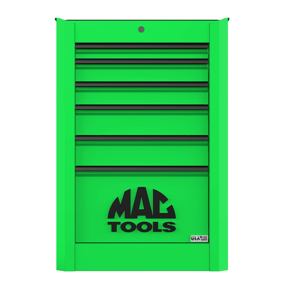Macsimizer Emblems Macsimizer® 6-Drawer Side Box with PowerTech™ Drawer - Lime Green