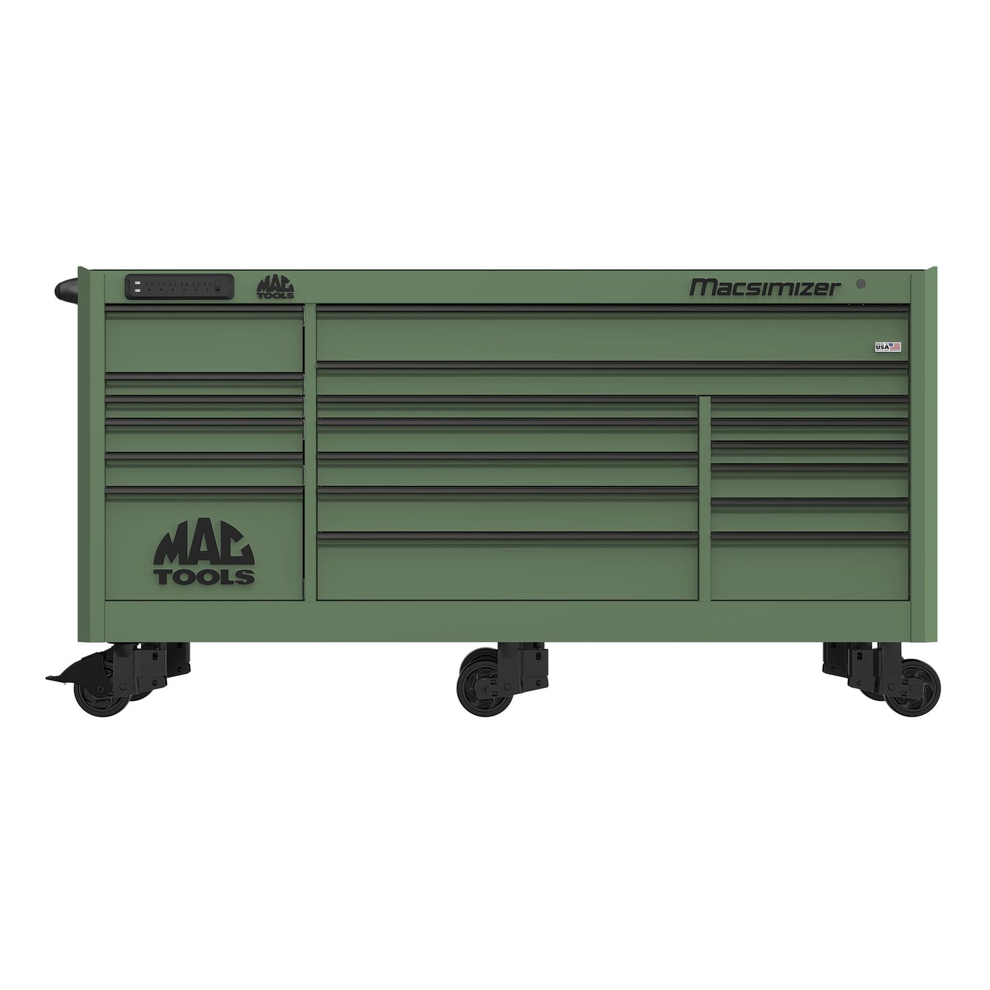 Macsimizer® 19-Drawer Workstation - Olive Green