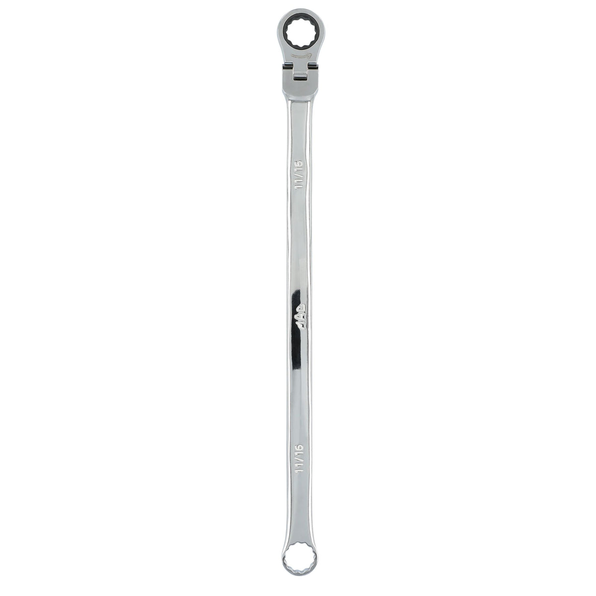 11/16" XL Double Box Flex Head Ratcheting Wrench - 12 pt.