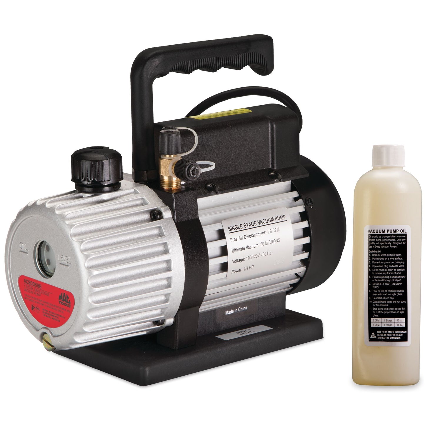 1.8-CFM Single-Stage Vacuum Pump