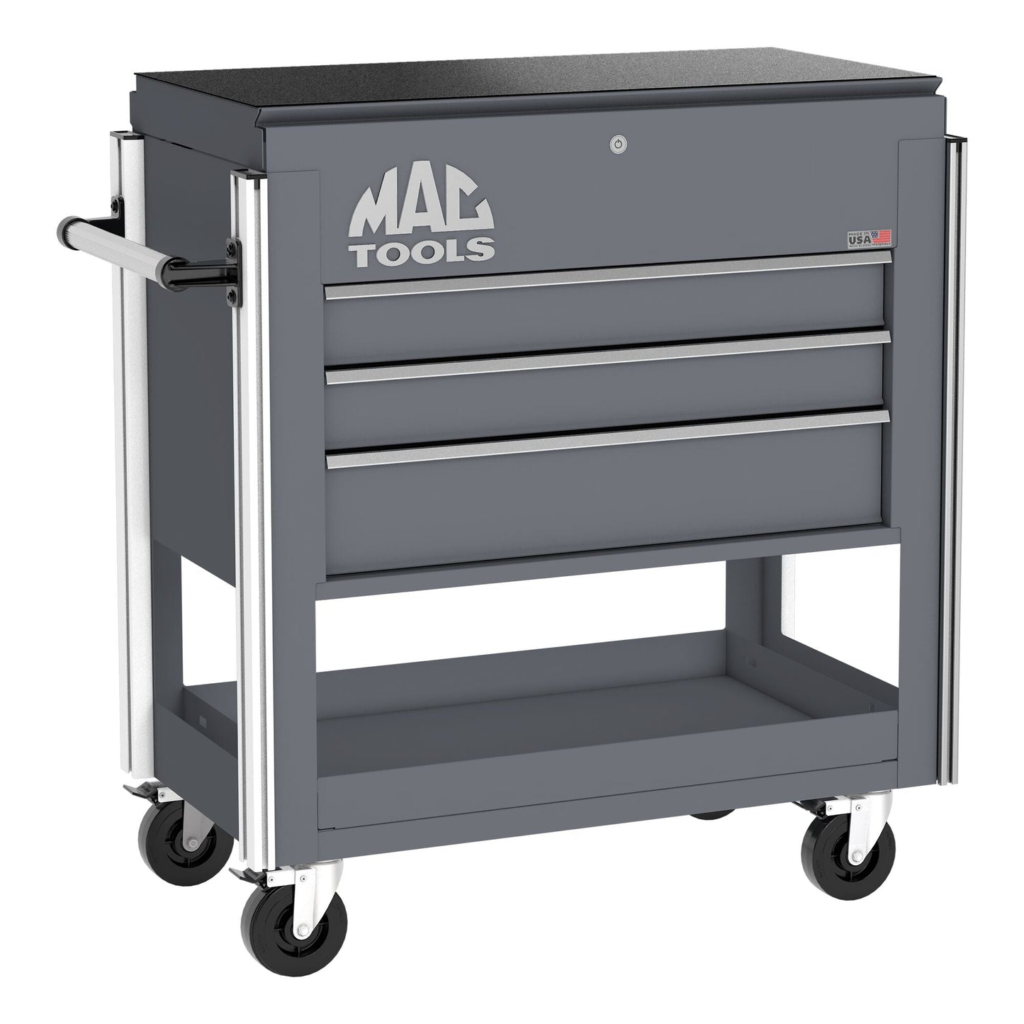 5-Drawer Utility Cart w/ Full Lid - Carbon Gray