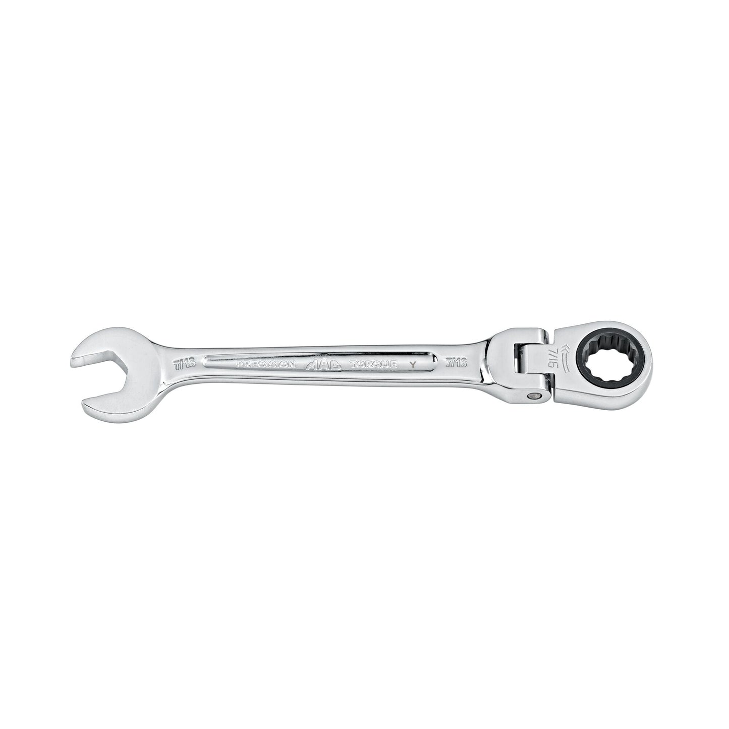 Flexible-Head Ratcheting Wrench 7/16" - 12-PT.