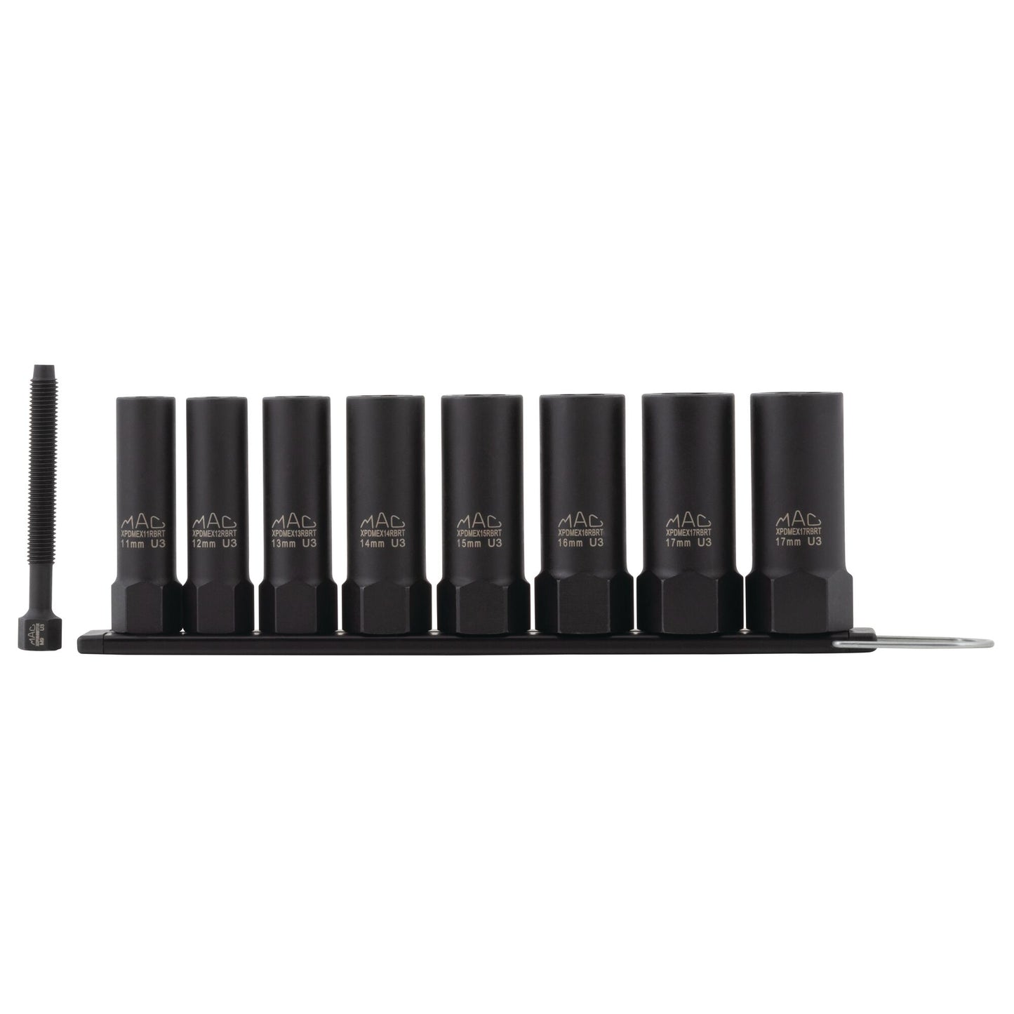 8-PC. 3/8" Drive R.B.R.T™ Metric Impact Foreign Object Removal (FOR) Deep Extractor Socket Set