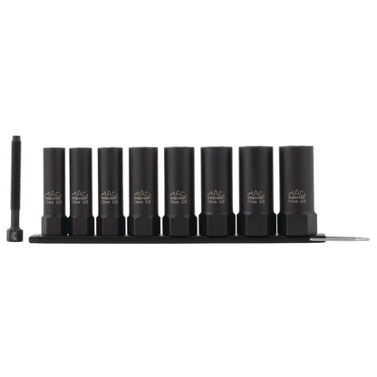 8-PC. 3/8" Drive R.B.R.T™ Metric Impact Foreign Object Removal (FOR) Deep Extractor Socket Set