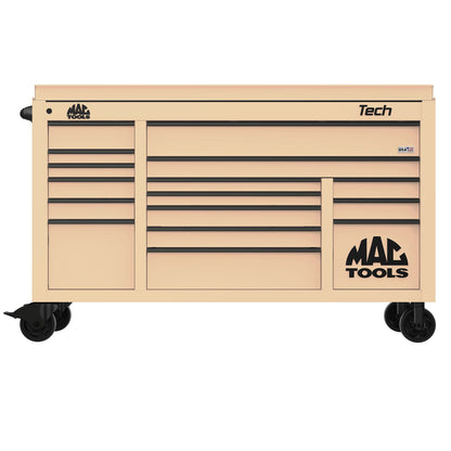 Tech™ Series 16-Drawer Drop Top Workstation - Desert Tan