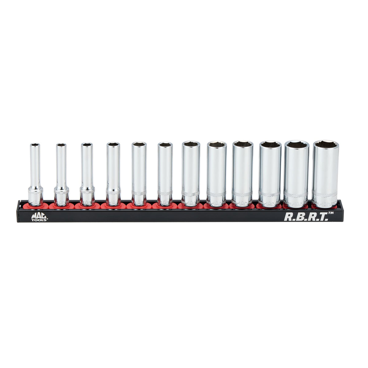 12-PC. 1/4" Drive Deep Metric R.B.R.T.™ Socket Set