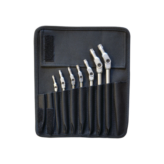 7-PC. Jeu de clés en L Torx® à tête pivotante