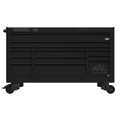 Macsimizer® Series 14-Drawer Workstation with PowerTech™ Drawer - Flat Black