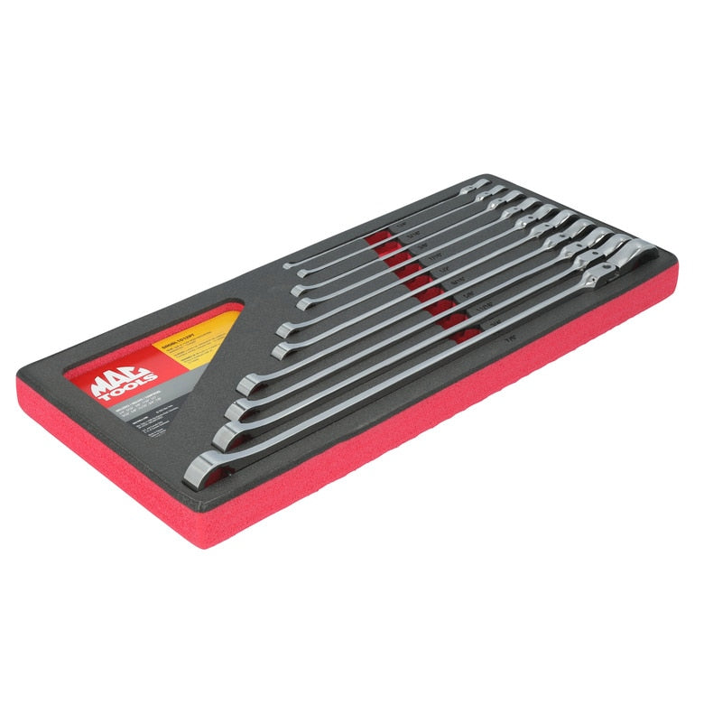 10-PC. SAE XL Double Box Flex Head Ratcheting Wrench Set - 12 pt.