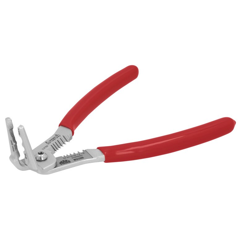 Angled Wire Crimper/Cuter/Stripper - Red