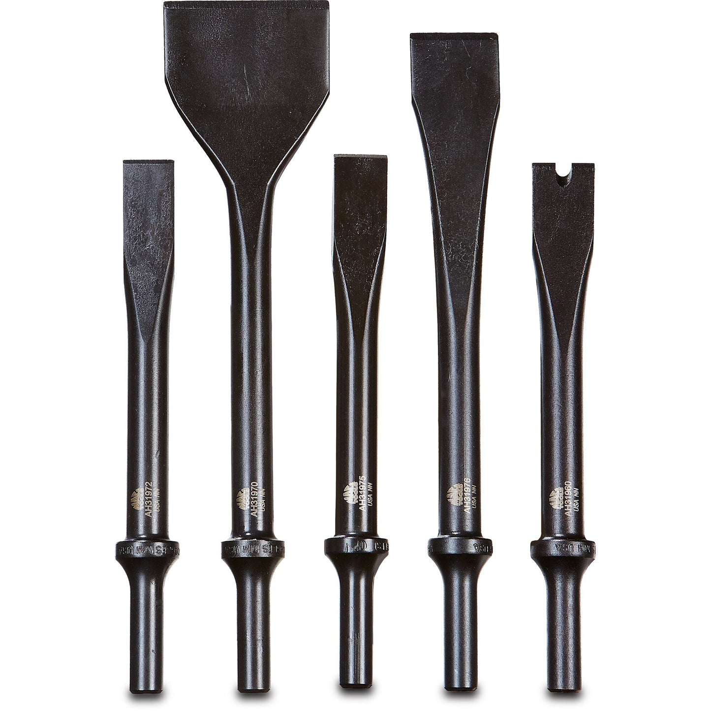 5-PC. .401 Shank Air Hammer Bit Set