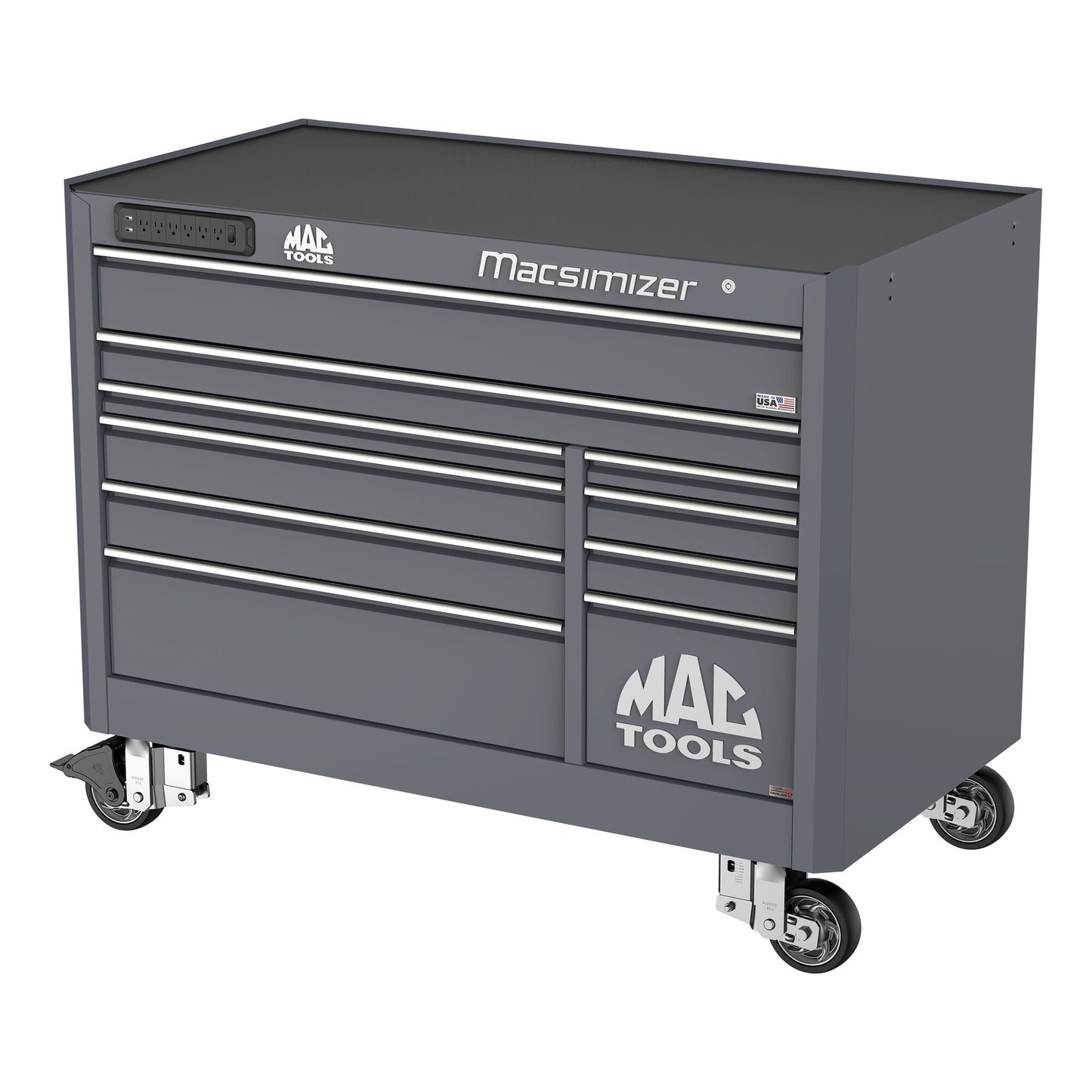Macsimizer® 10-Drawer Workstation - Carbon Gray