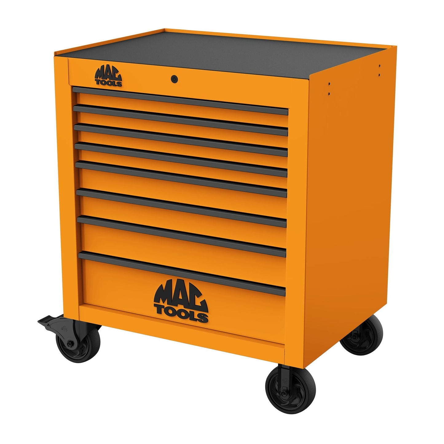 Tech™ Series 8-Drawer Workstation - Fireball Orange