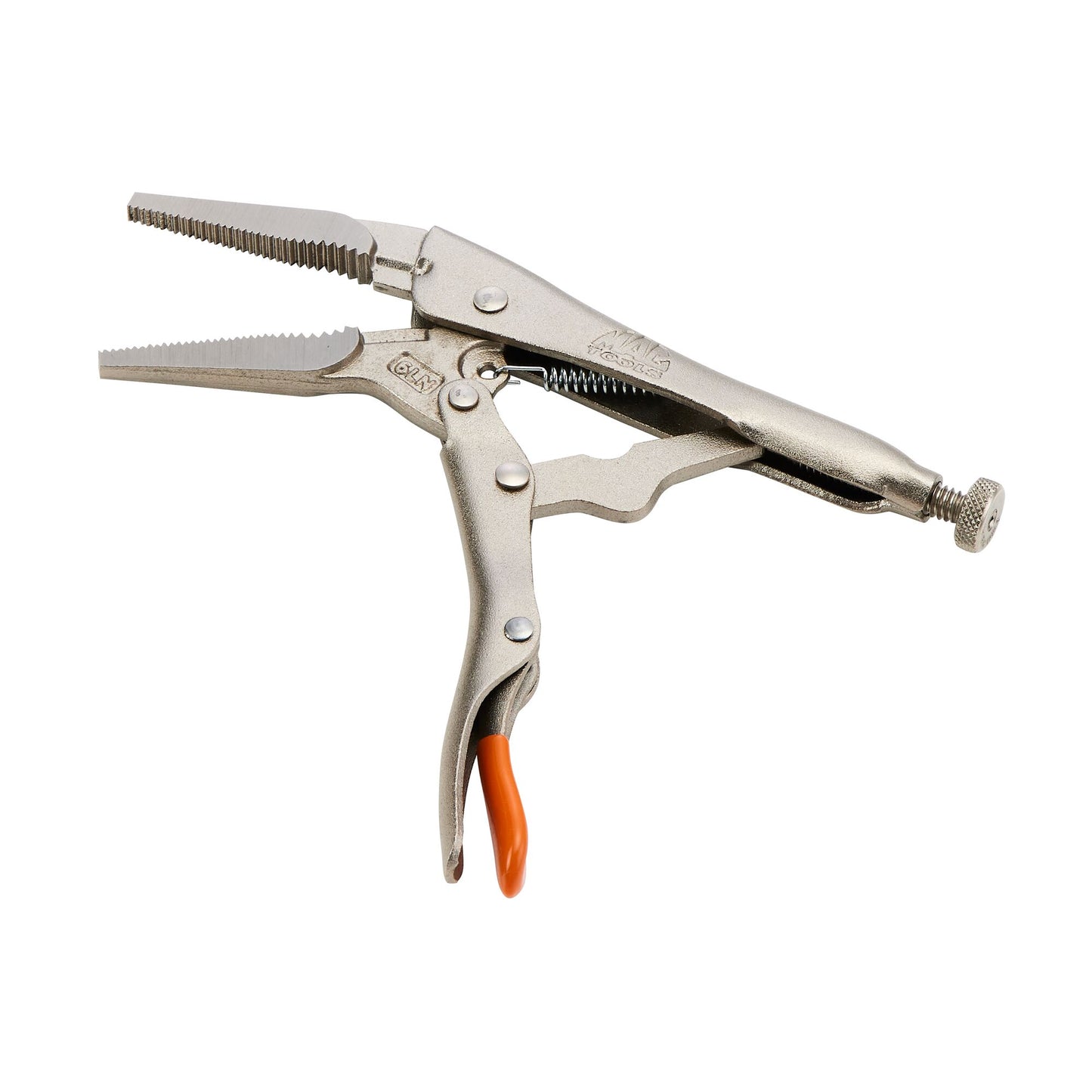 6" Long Nose Trigger Release Locking Pliers - Orange