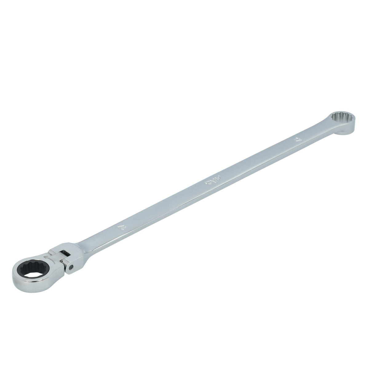 17mm XL Double Box Flex Head Ratcheting Wrench - 12 pt.