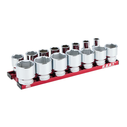 15-PC. 1/2" Drive Standard SAE R.B.R.T.™ Socket Set