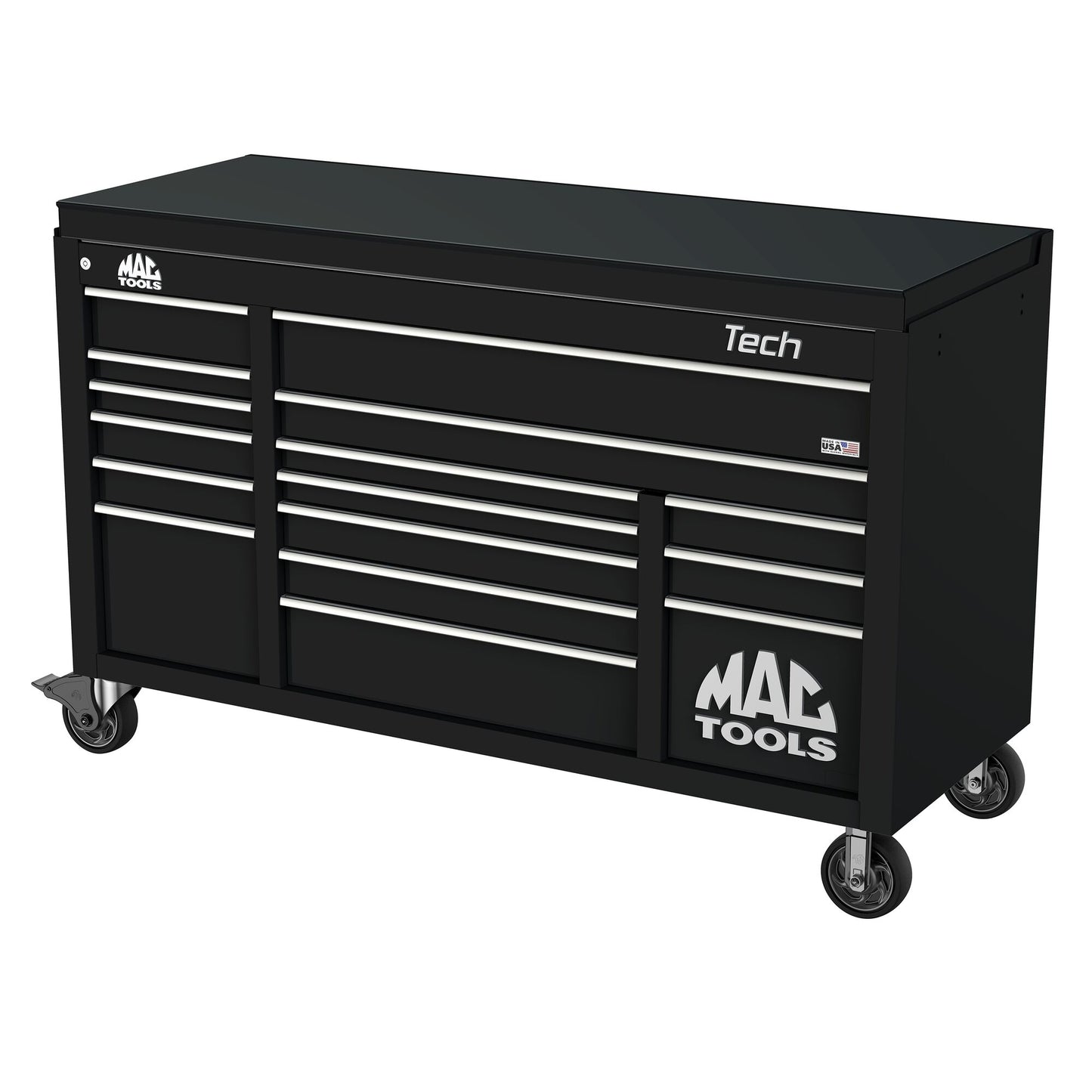 Tech™ Series 16-Drawer Drop Top Workstation - Galaxy Black