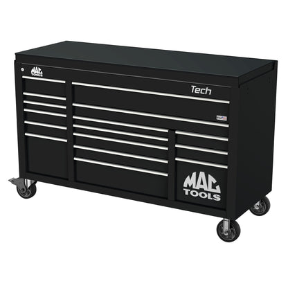 Tech™ Series 16-Drawer Drop Top Workstation - Galaxy Black