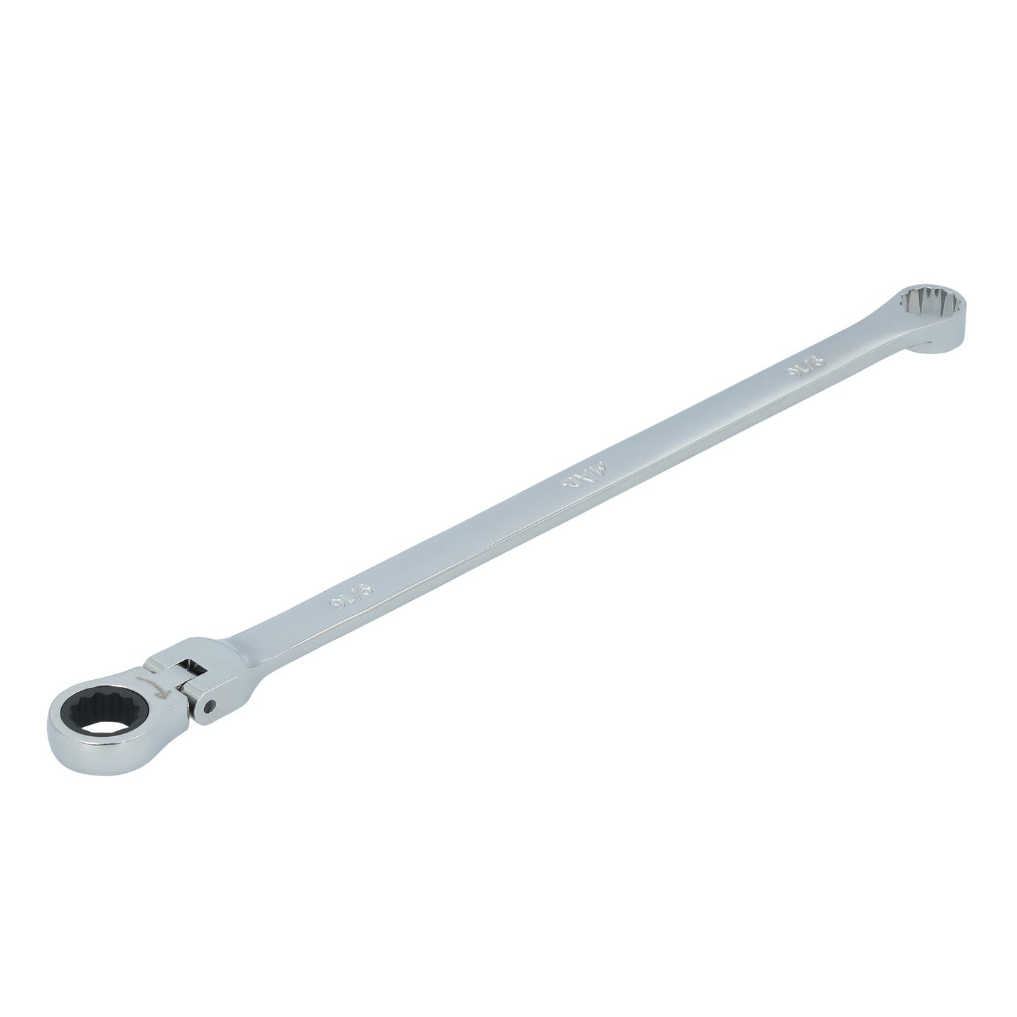 9/16" XL Double Box Flex Head Ratcheting Wrench - 12 pt.