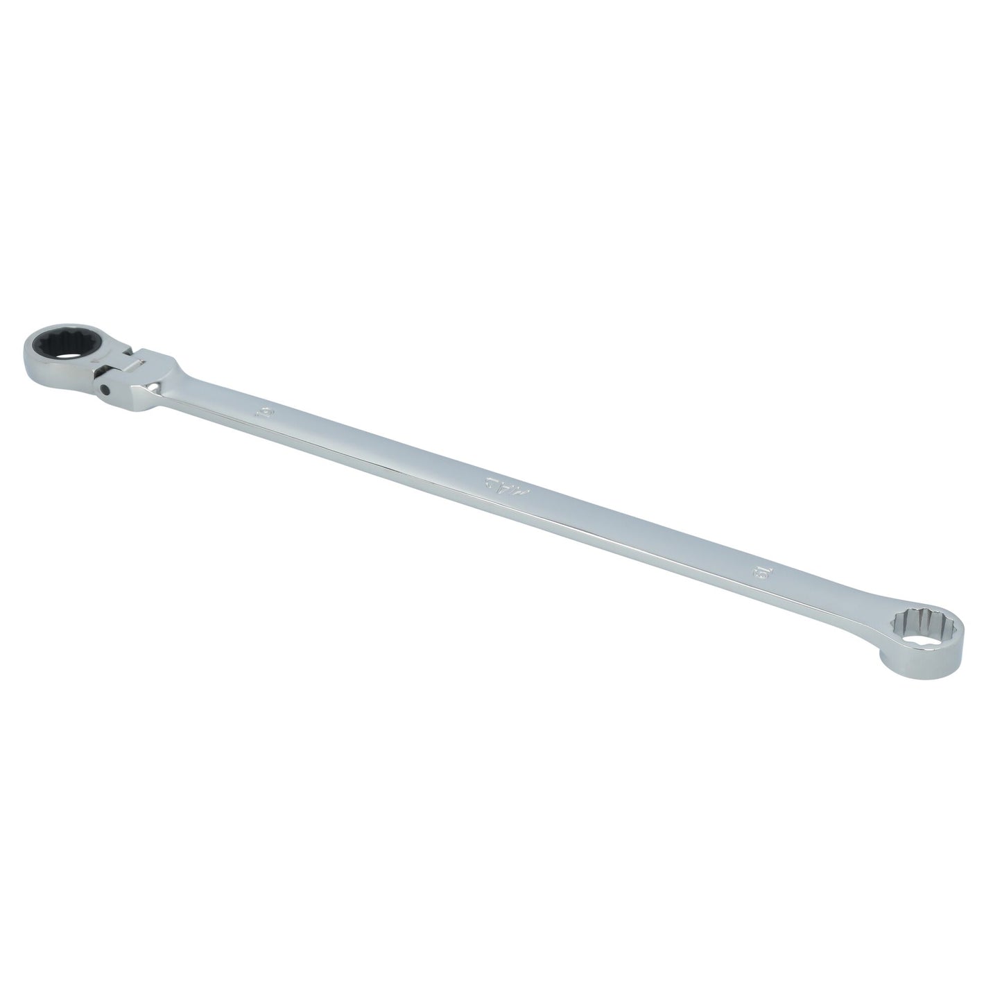 19mm XL Double Box Flex Head Ratcheting Wrench - 12 pt.
