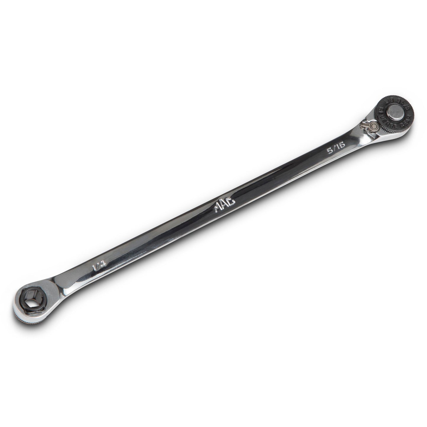 Clé à cliquet double face à entraînement hexagonal 5/16 po x entraînement hexagonal 1/4 po