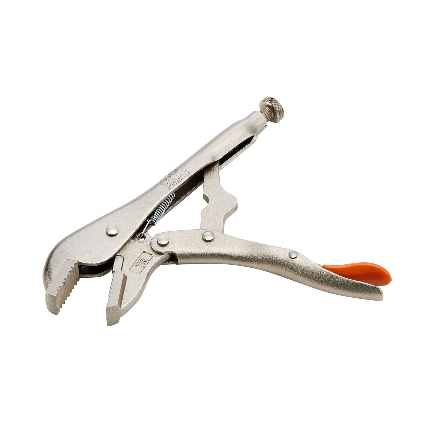 7" Straight Jaw Trigger Release Locking Pliers - Orange