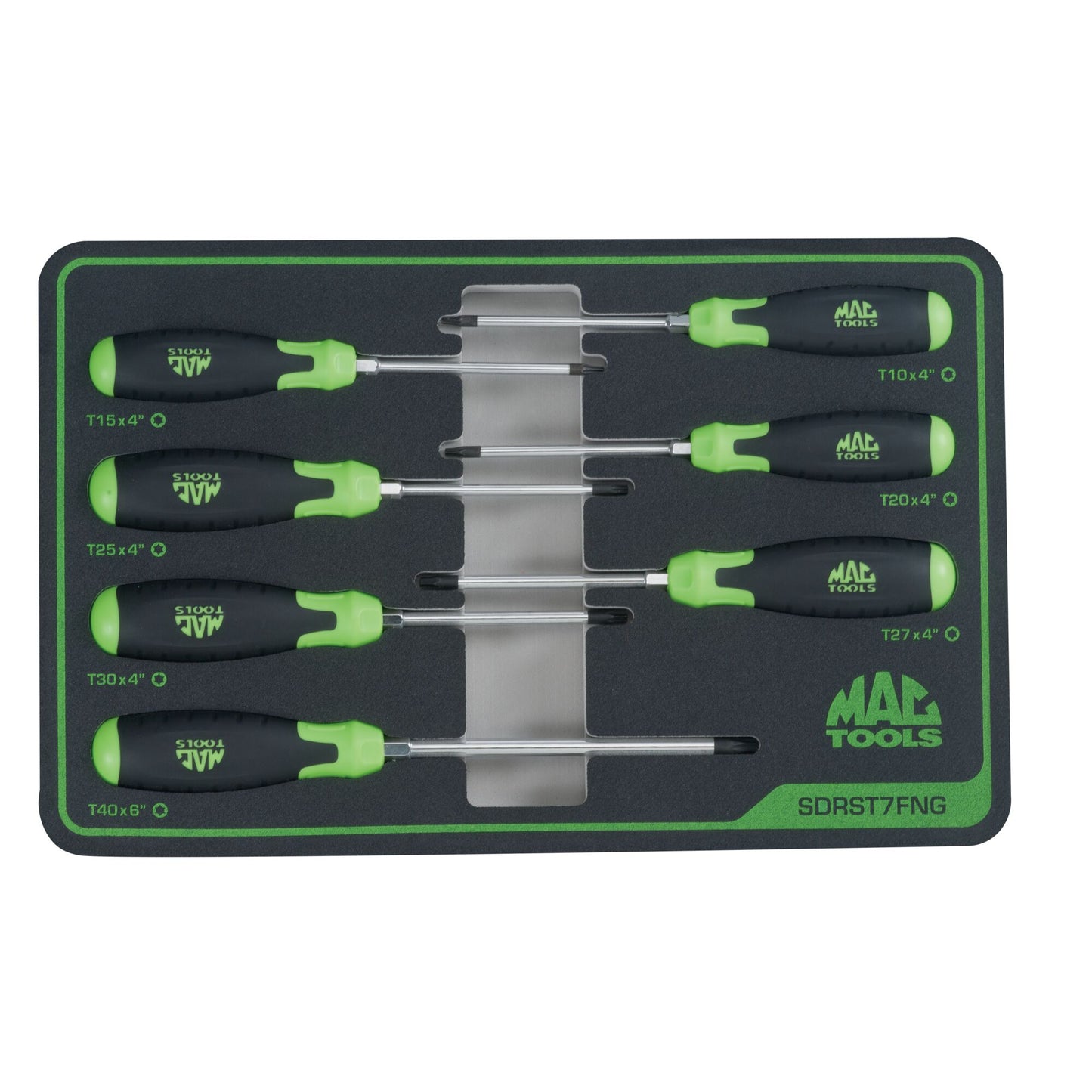 JEU DE 7 MOUSSES TORX® MAC VERT S/D