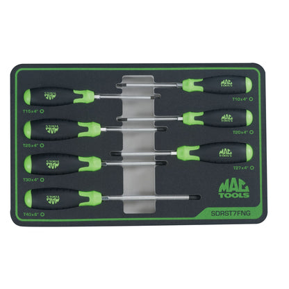 JEU DE 7 MOUSSES TORX® MAC VERT S/D