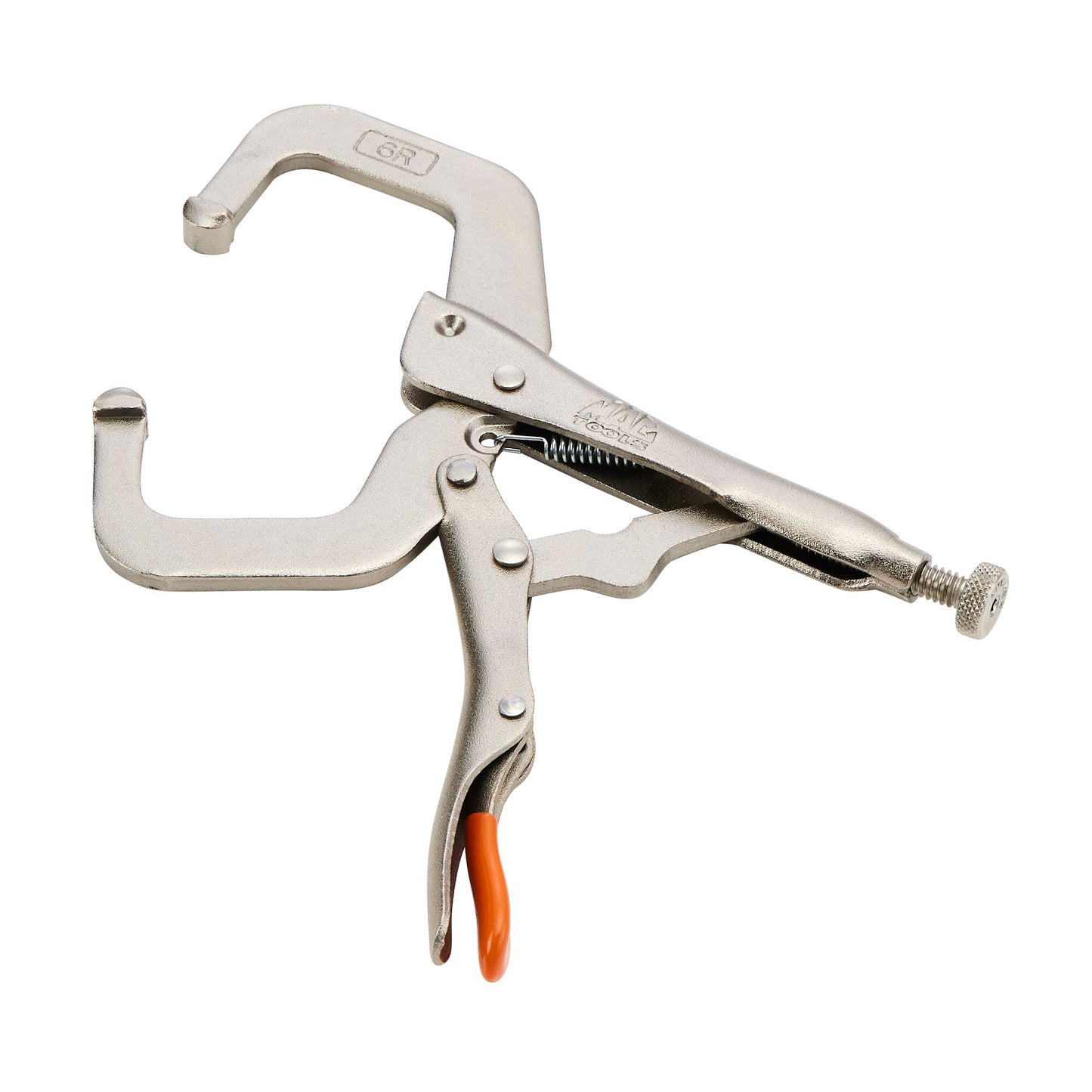 6" C-Clamp Trigger Release Locking Pliers - Orange