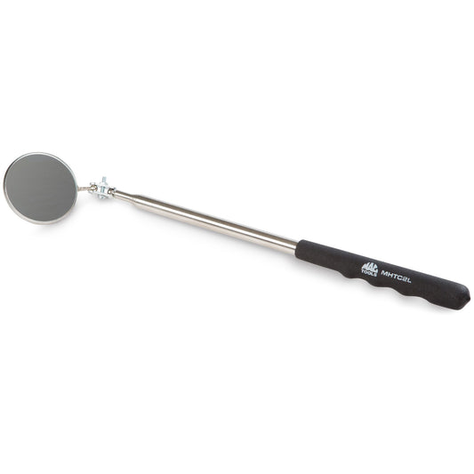 Telescoping Roound  Extra-Long Magnifying Inspection Mirror - 2-1/4"