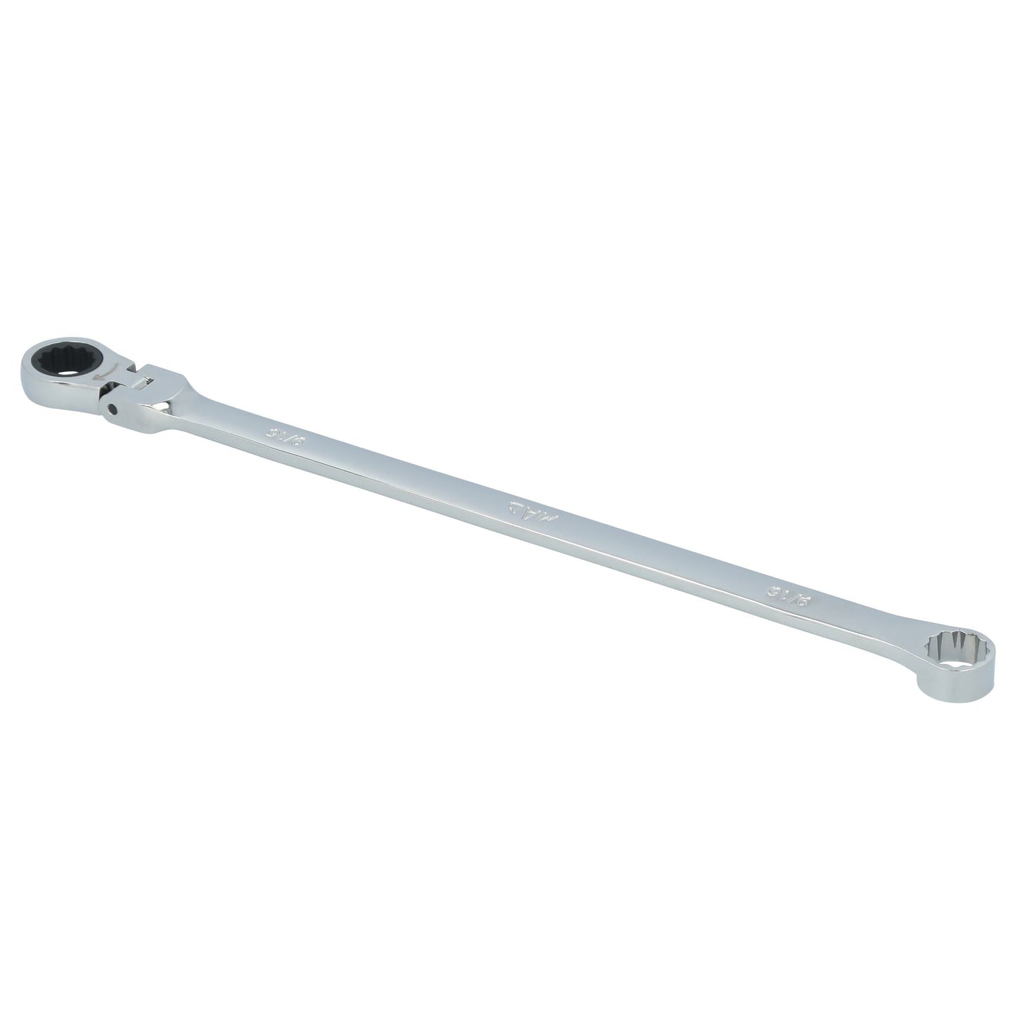 9/16" XL Double Box Flex Head Ratcheting Wrench - 12 pt.