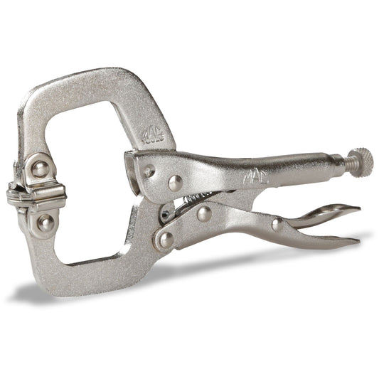 Locking C-Clamp with Swivel Pad 4"