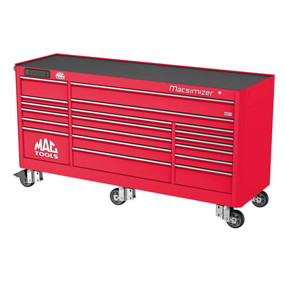 Macsimizer® 19-Drawer Workstation - Firebrick Red