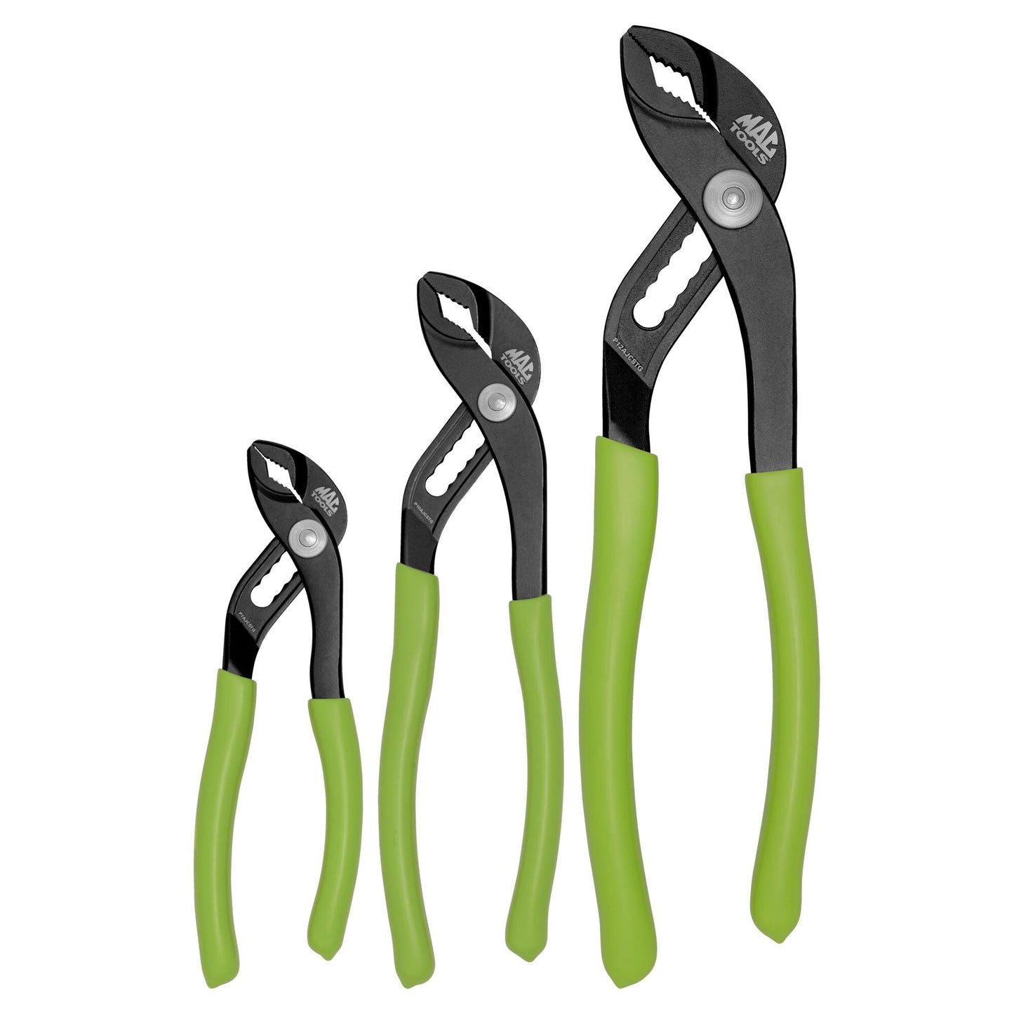 3-PC. Adjustable Joint C.S.T. Pliers Set HI-VIZ Green