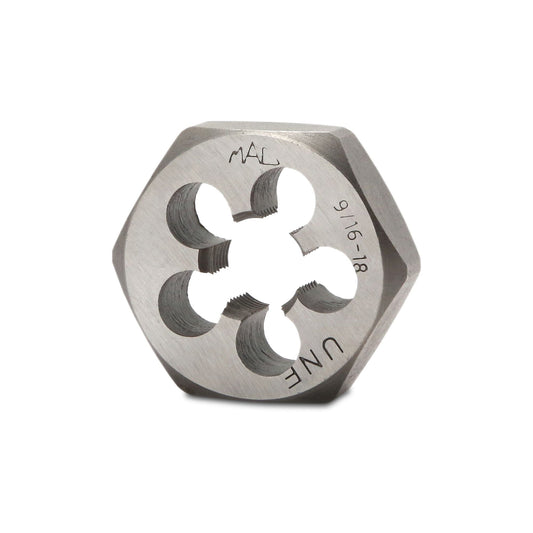 SAE Hexagonal Die 9/16"-18 NF - 1/7/16" Shank