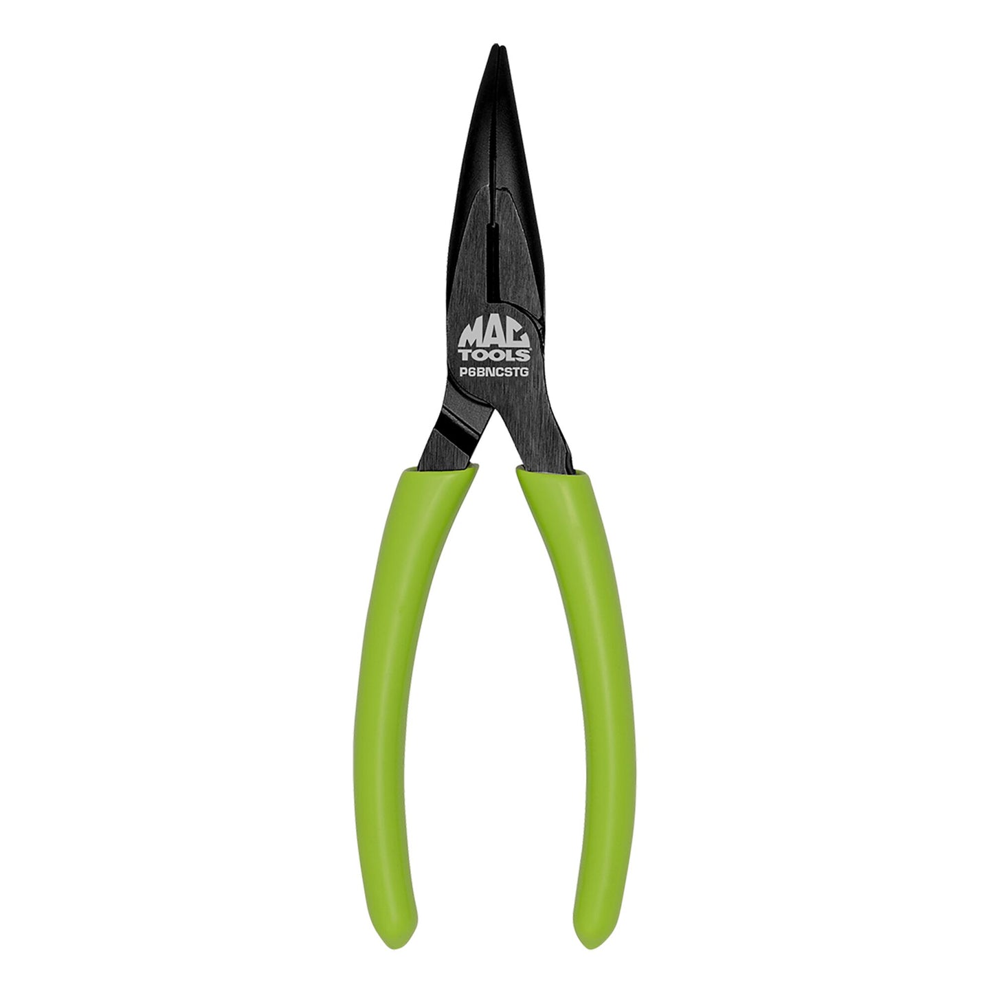 6” Bent Long-Nose C.S.T. Pliers With Cutter HI-VIZ Green